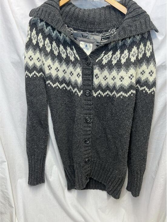 aerie Sweaters - Aerie Womens Nordic Fisherman Cardigan Sweater Knit Grandpa Vintage Winter MED